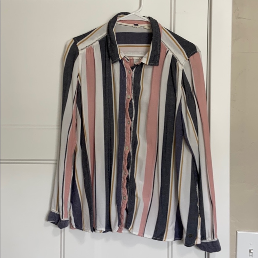 Roxy Stripe Button Down